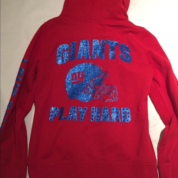 🆚 Victoria’s Secret Giants Zip-Up sweatshirt Sz S - Picture 1 of 4